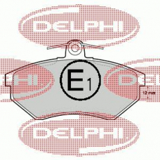 LP778 DELPHI Комплект тормозных колодок, дисковый тормоз