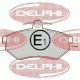 LP778<br />DELPHI<br />Комплект тормозных колодок, дисковый тормоз