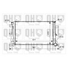 QER1778 QUINTON HAZELL Радиатор, охлаждение двигателя