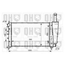 QER2386 QUINTON HAZELL Радиатор, охлаждение двигателя