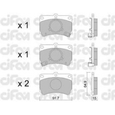 822-103-0 CIFAM Комплект тормозных колодок, дисковый тормоз