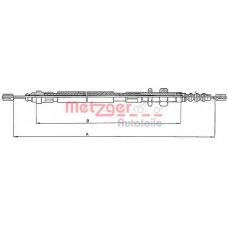 10.4682 METZGER Трос, стояночная тормозная система