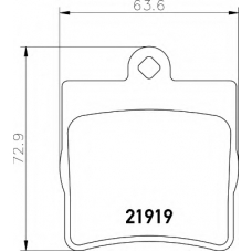 8DB 355 008-961 HELLA Комплект тормозных колодок, дисковый тормоз