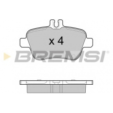 BP3469 BREMSI Комплект тормозных колодок, дисковый тормоз