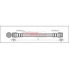 4111004 METZGER Тормозной шланг