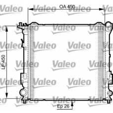 735504 VALEO Радиатор, охлаждение двигателя