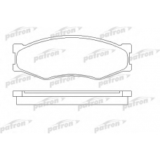 PBP340 PATRON Комплект тормозных колодок, дисковый тормоз