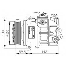 32147G NRF Компрессор, кондиционер