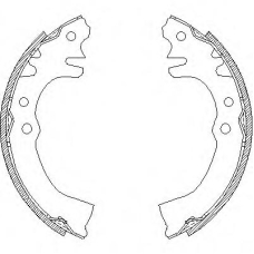 Z4155.00 WOKING Комплект тормозных колодок