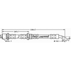 FBH7194 FIRST LINE Тормозной шланг