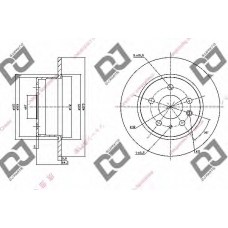 BD1127 DJ PARTS Тормозной диск