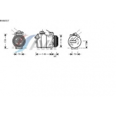BWAK017 AVA Компрессор, кондиционер