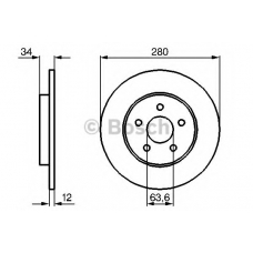 0 986 479 B65 BOSCH Тормозной диск