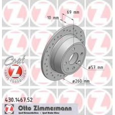 430.1467.52 ZIMMERMANN Тормозной диск