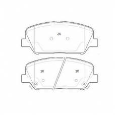 FBP-1887 FREMAX Комплект тормозных колодок, дисковый тормоз