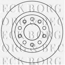 BBD5194 BORG & BECK Тормозной диск