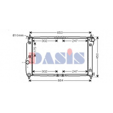510066N AKS DASIS Радиатор, охлаждение двигателя