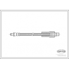 19026692 CORTECO Тормозной шланг