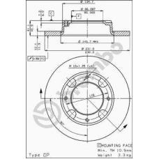 08.3854.10 BREMBO Тормозной диск