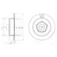BG3617 DELPHI Тормозной диск