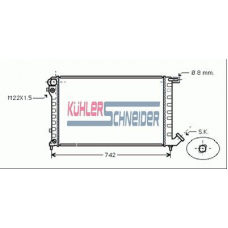 1500161 KUHLER SCHNEIDER Радиатор, охлаждение двигател