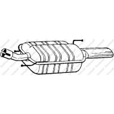 154-525 BOSAL Глушитель выхлопных газов конечный