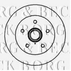 BBD5857S BORG & BECK Тормозной диск