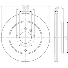 8DD 355 118-771 HELLA PAGID Тормозной диск