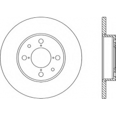 BDR1141.10 OPEN PARTS Тормозной диск