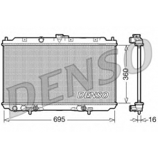 DRM46024 DENSO Радиатор, охлаждение двигателя