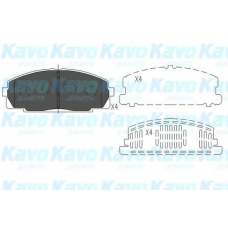 KBP-9002 KAVO PARTS Комплект тормозных колодок, дисковый тормоз