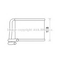 KA6222 AVA Теплообменник, отопление салона