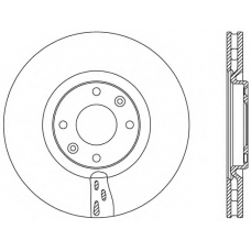 BDR2453.20 OPEN PARTS Тормозной диск