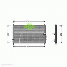 94-5822 KAGER Конденсатор, кондиционер