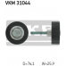 VKM 31044 SKF Паразитный / ведущий ролик, поликлиновой ремень