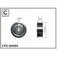 500094 CAFFARO Паразитный / ведущий ролик, поликлиновой ремень