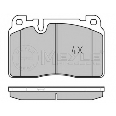 025 256 4316 MEYLE Комплект тормозных колодок, дисковый тормоз