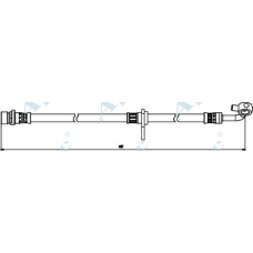 HOS3863 APEC Тормозной шланг