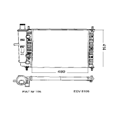 8106 KЬHLER-PAPE Wasserkьhler  pkw