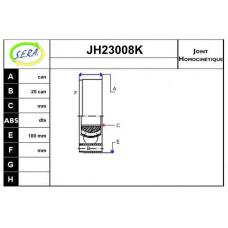 JH23008K SERA Шарнирный комплект, приводной вал