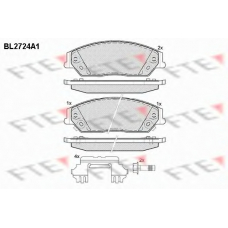 BL2724A1 FTE Комплект тормозных колодок, дисковый тормоз