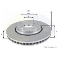 ADC2500V COMLINE Тормозной диск
