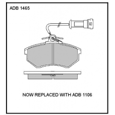 ADB1465 Allied Nippon Тормозные колодки