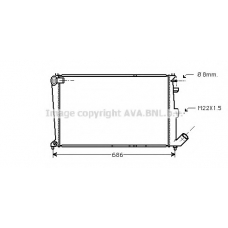 CNA2066 AVA Радиатор, охлаждение двигателя