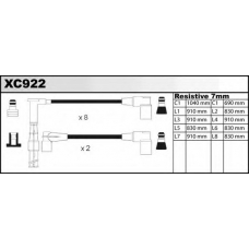 XC922 QUINTON HAZELL Комплект проводов зажигания