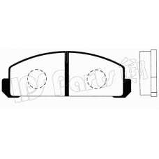 IBD-1314 IPS Parts Комплект тормозных колодок, дисковый тормоз