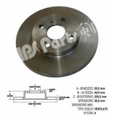 IBT-1230 IPS Parts Тормозной диск
