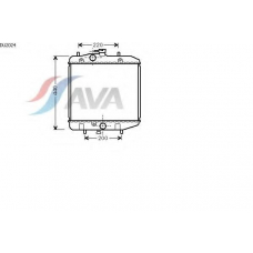 DU2024 AVA Радиатор, охлаждение двигателя