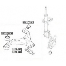 1201-TUCS ASVA Подвеска, рычаг независимой подвески колеса