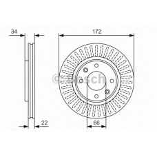 0 986 479 R63 BOSCH Тормозной диск